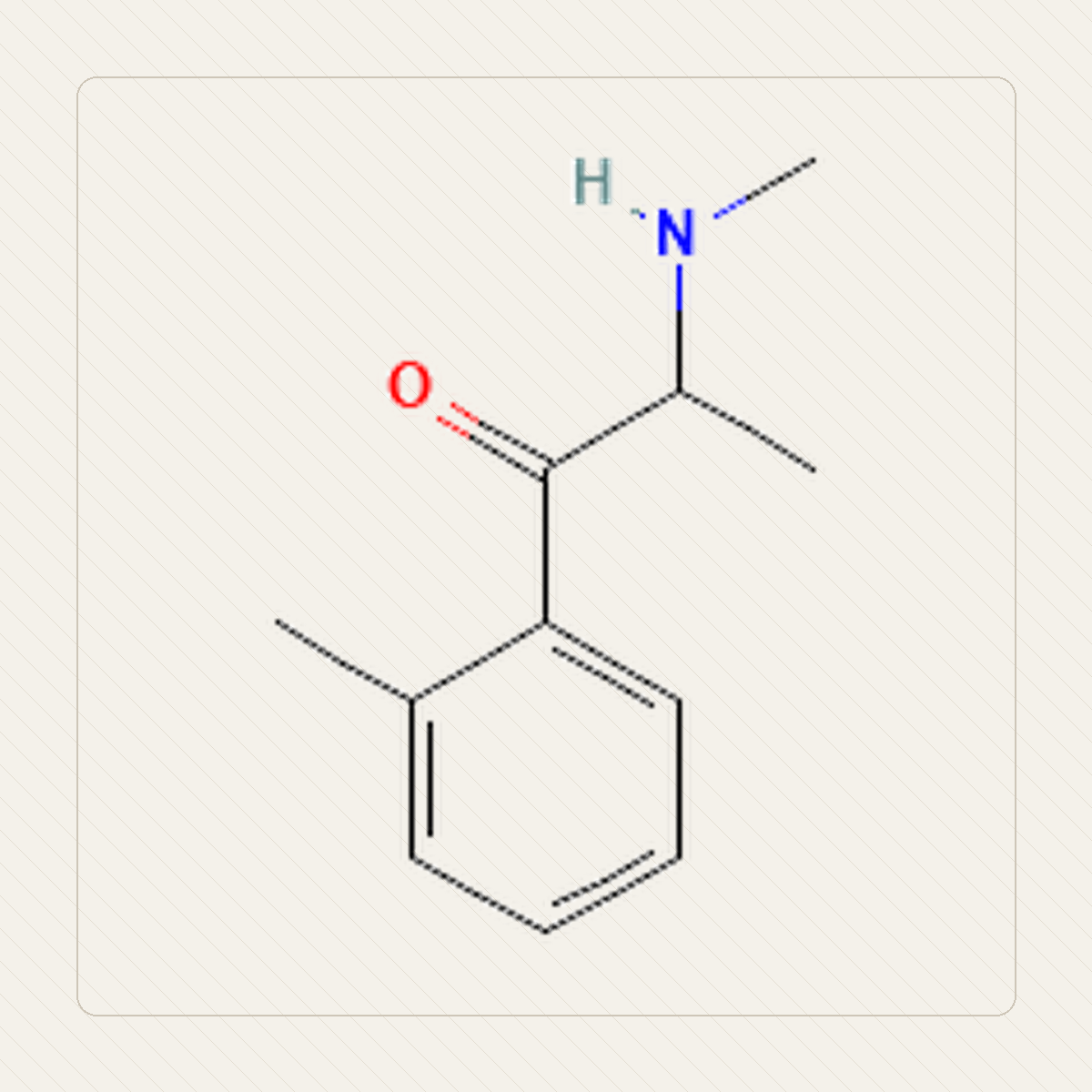 2-MMC, educational illustration of the molecule's structure